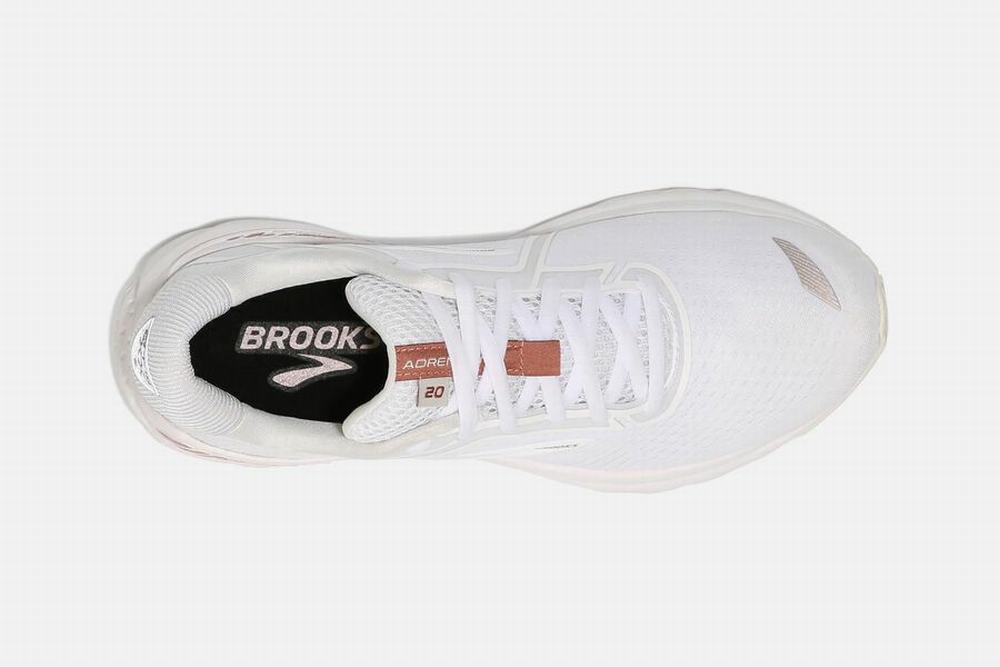 Chaussures Running Brooks Adrenaline GTS 20 Blanche / Rose / Doré Femme | NBS-24377487