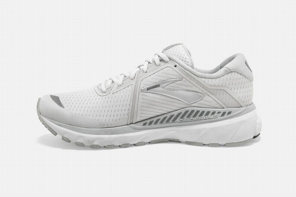 Chaussures Running Brooks Adrenaline GTS 20 Blanche / Grise / Argent Femme | AQW-79648935