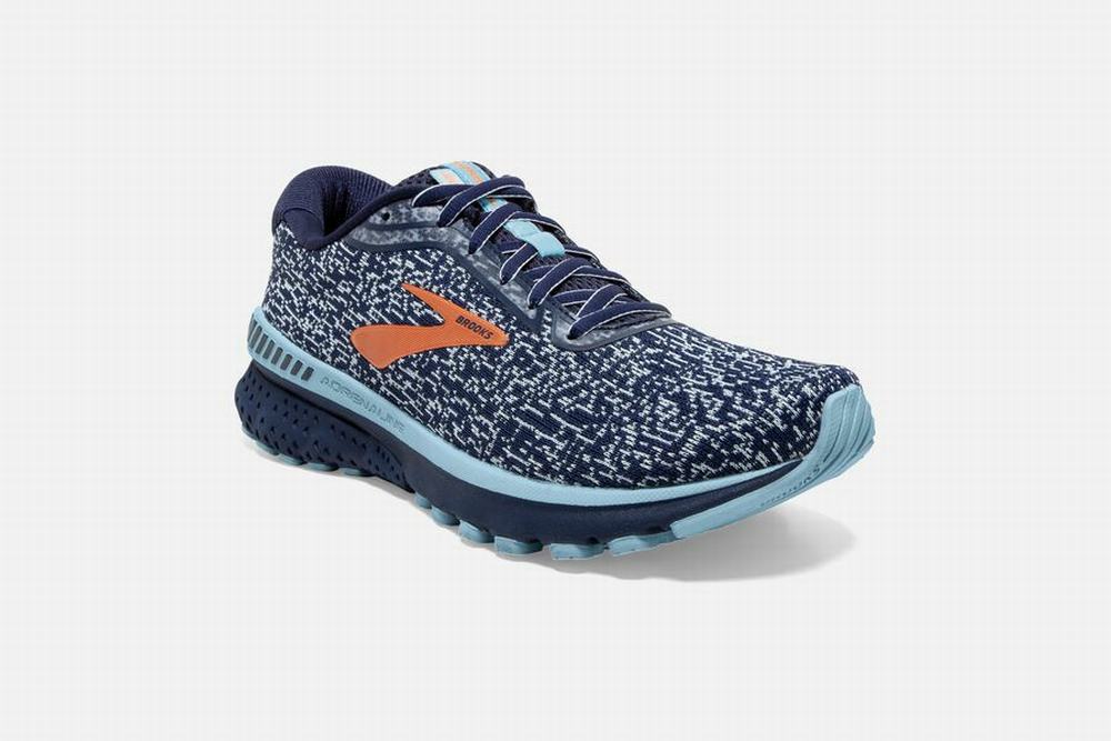 Chaussures Running Brooks Adrenaline GTS 20 Bleu Marine / Bleu Clair / Cuivre Femme | FFT-62968297