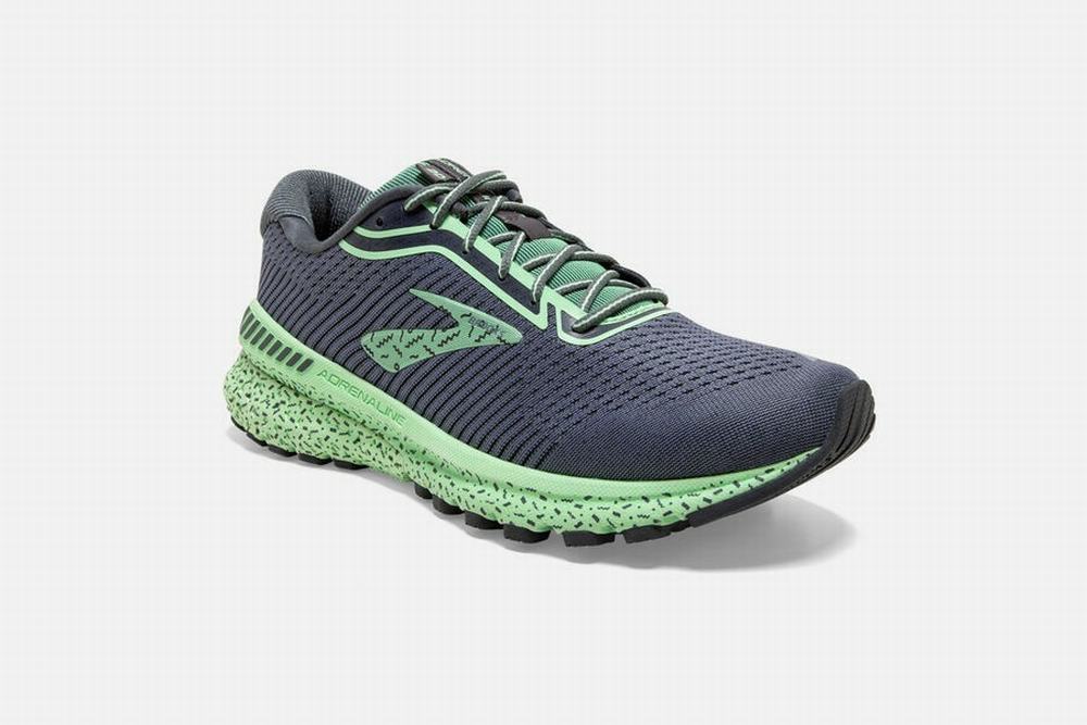 Chaussures Running Brooks Adrenaline GTS 20 Bleu Marine / Vert Femme | FSM-84930795