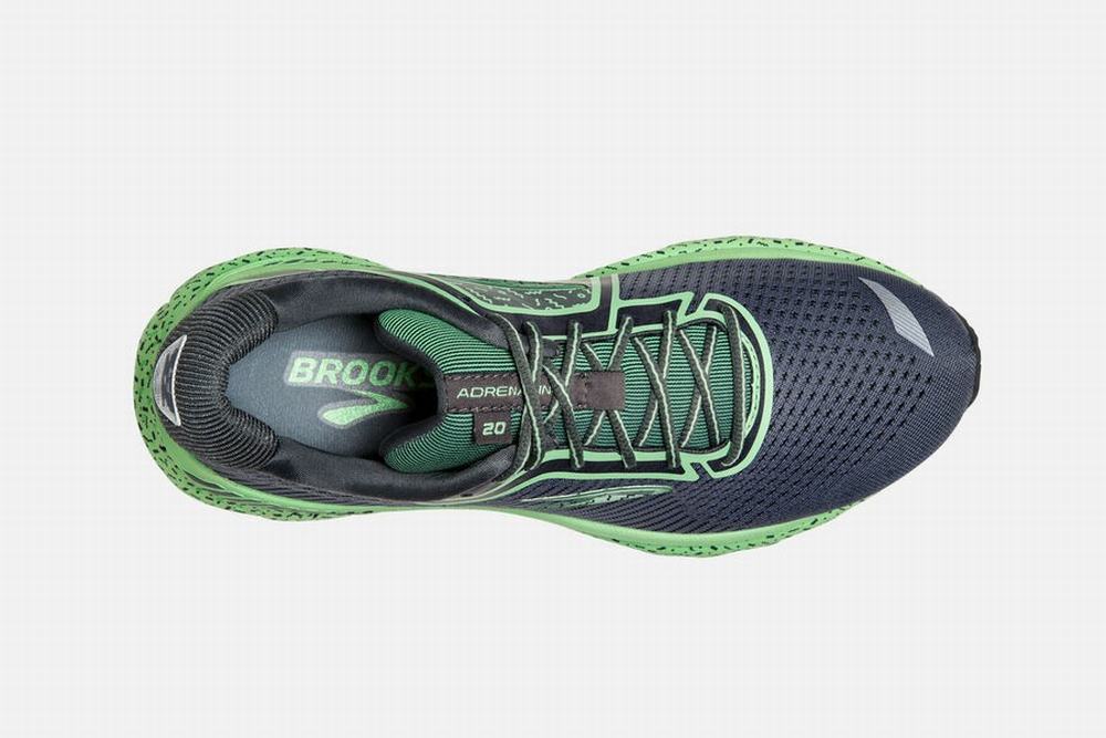 Chaussures Running Brooks Adrenaline GTS 20 Bleu Marine / Vert Femme | FSM-84930795