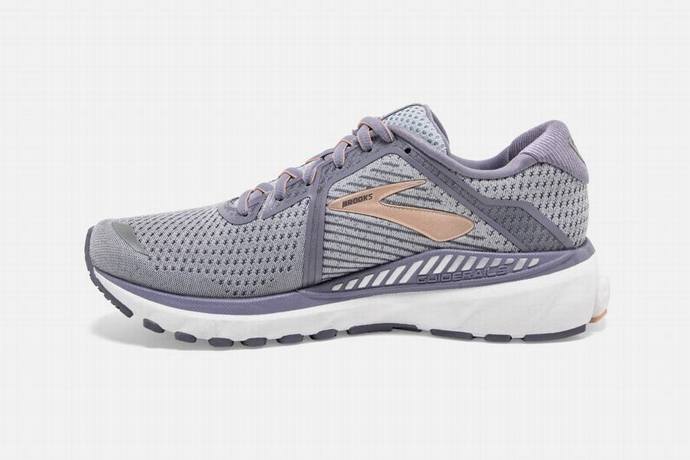 Chaussures Running Brooks Adrenaline GTS 20 Grise / Blanche Femme | AKW-19972357