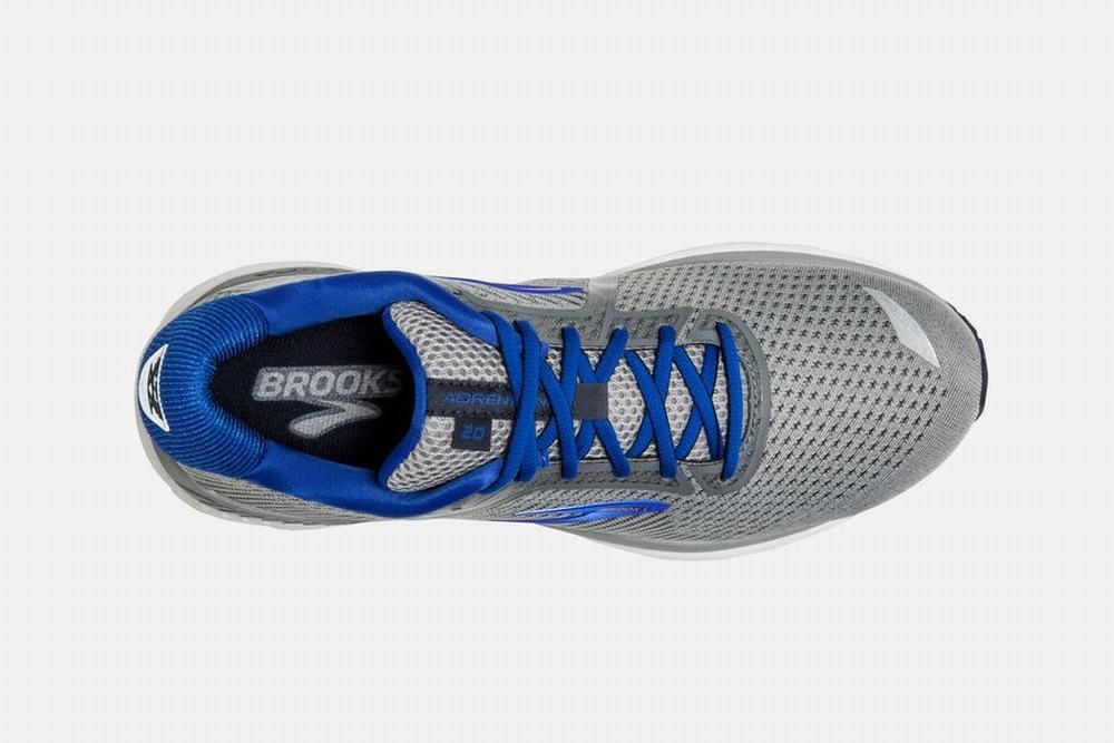 Chaussures Running Brooks Adrenaline GTS 20 Grise / Bleu / Bleu Marine Femme | EYP-72033489