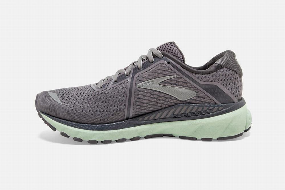 Chaussures Running Brooks Adrenaline GTS 20 Grise Foncé / Menthe Femme | XES-96466853