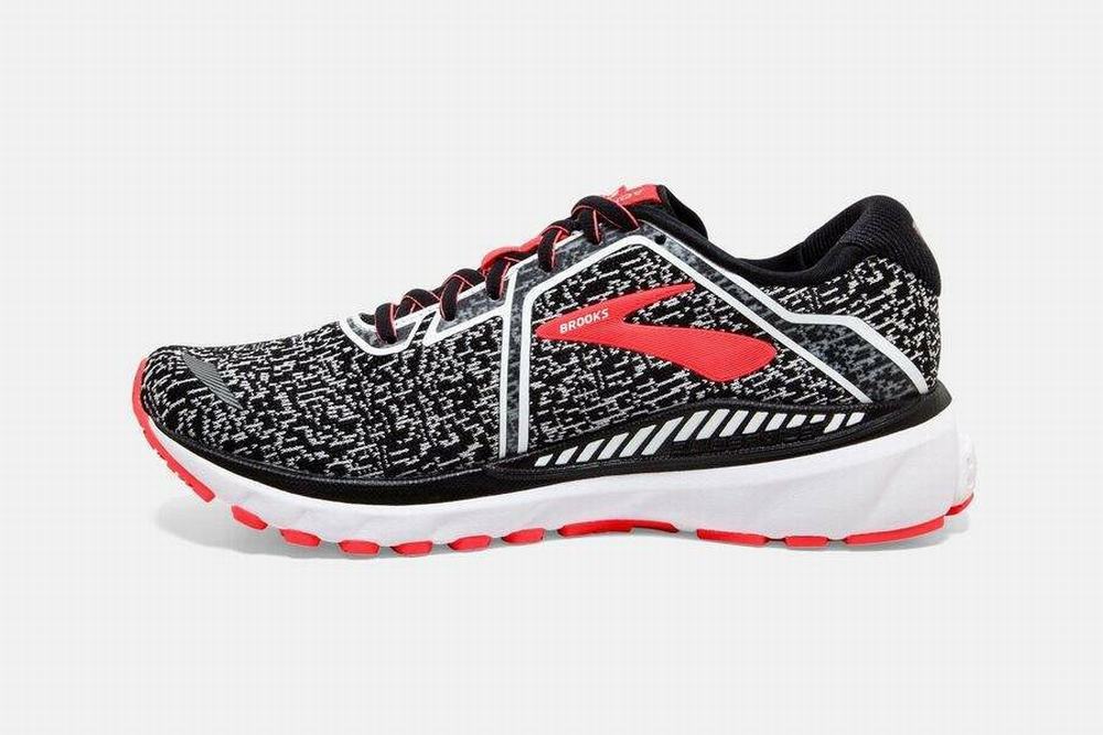 Chaussures Running Brooks Adrenaline GTS 20 Noir / Blanche / Corail Femme | AYU-48888158