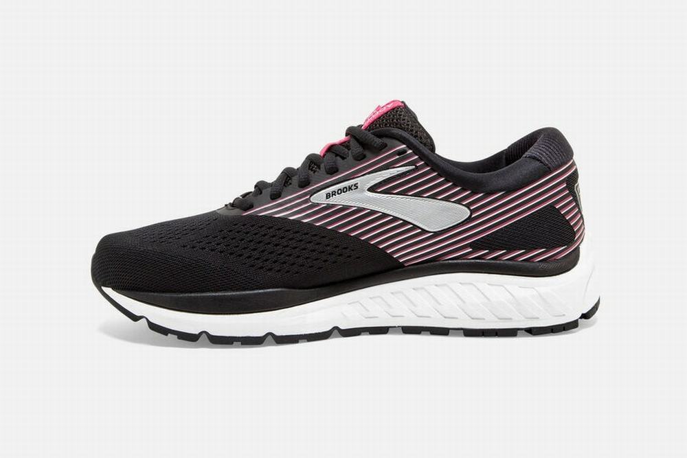 Chaussures Running Brooks Addiction 14 Noir / Rose / Argent Femme | UST-54334601