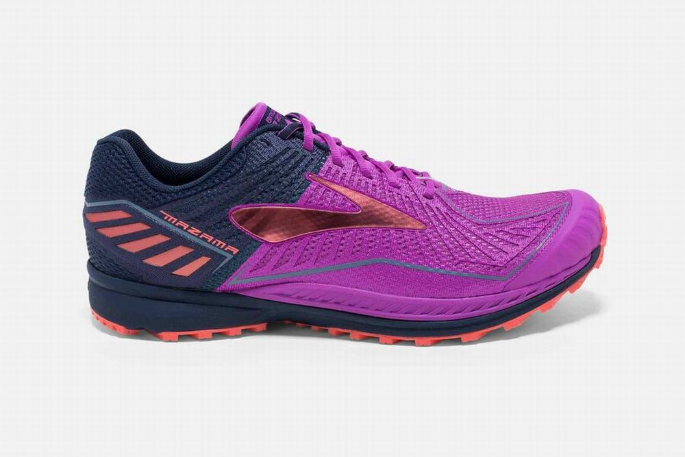 Chaussures Running Brooks Mazama Violette / Bleu Marine Femme | GMH-72029547