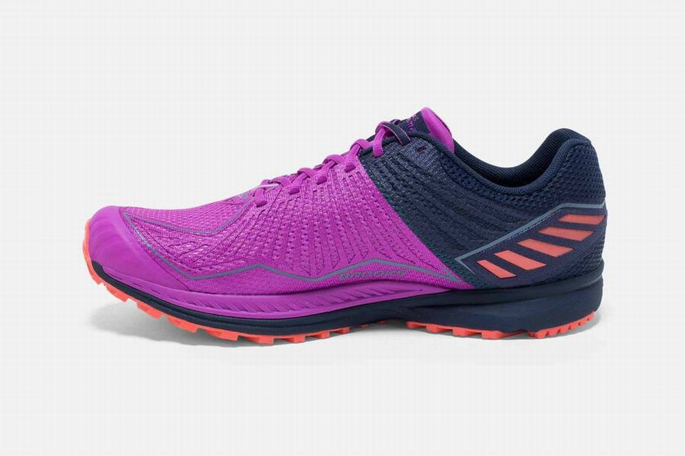 Chaussures Running Brooks Mazama Violette / Bleu Marine Femme | GMH-72029547