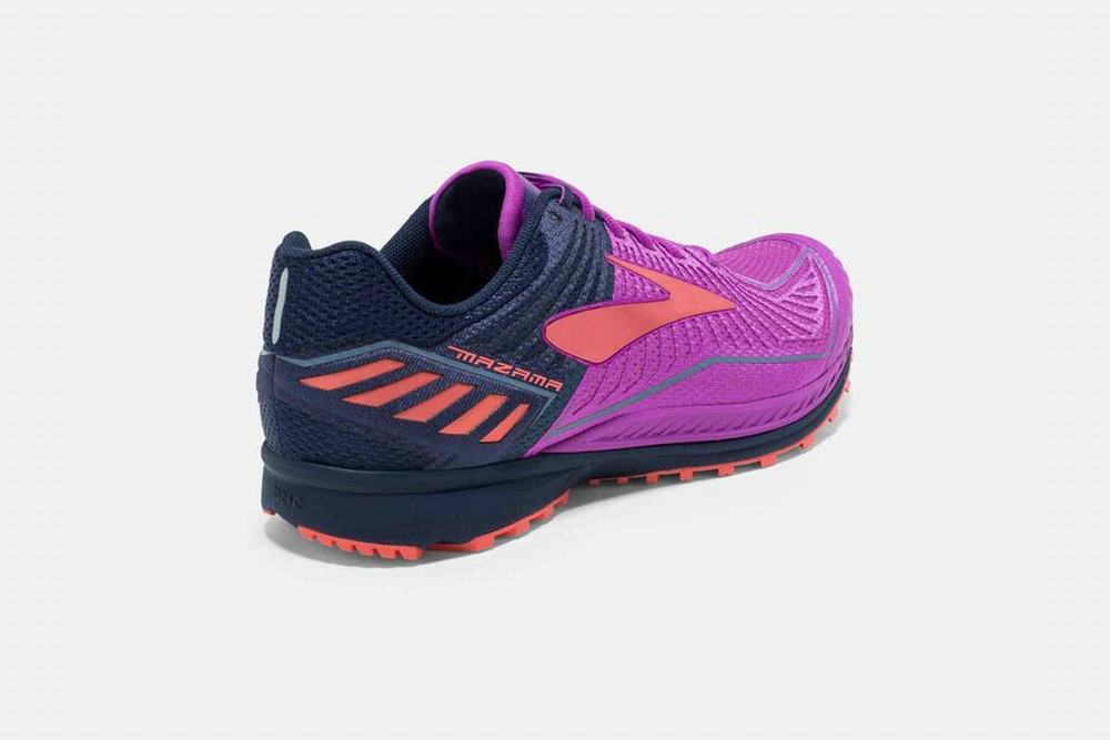 Chaussures Running Brooks Mazama Violette / Bleu Marine Femme | GMH-72029547