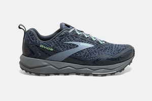 Chaussures Running Brooks Divide Grise / Vert Femme | HKK-07849903