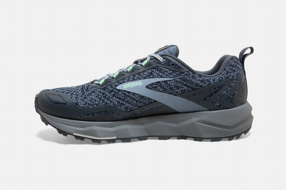 Chaussures Running Brooks Divide Grise / Vert Femme | HKK-07849903