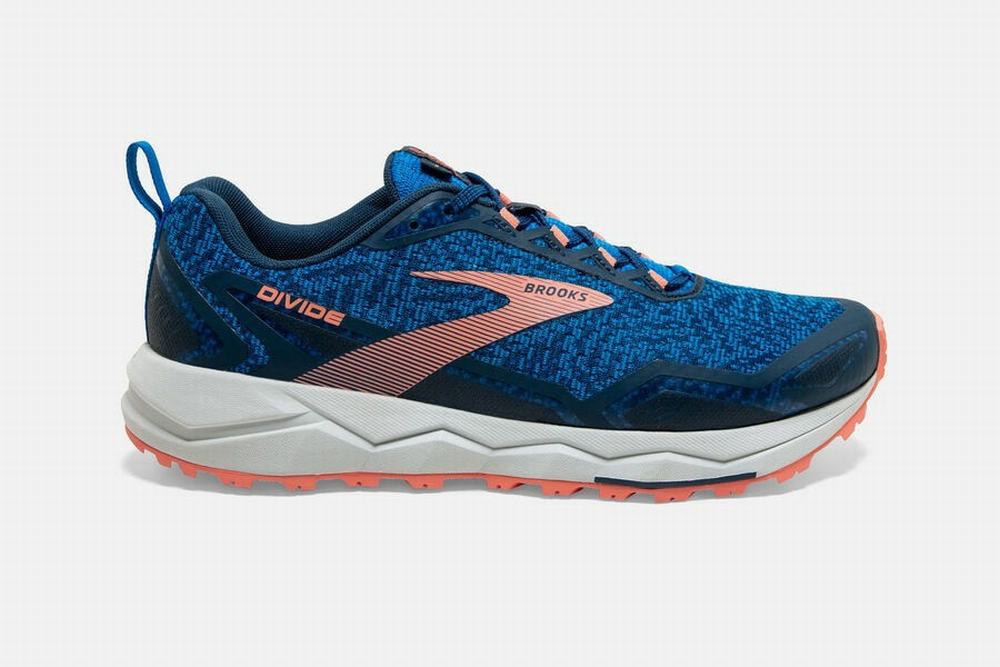 Chaussures Running Brooks Divide Bleu / Fleur / Grise Femme | RKD-72964133