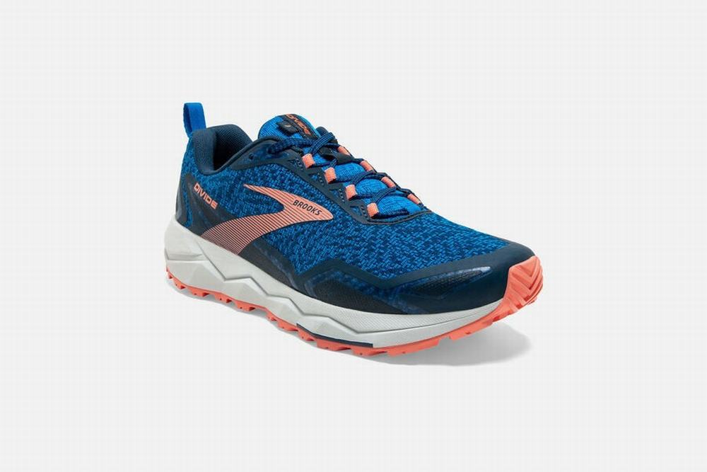 Chaussures Running Brooks Divide Bleu / Fleur / Grise Femme | RKD-72964133