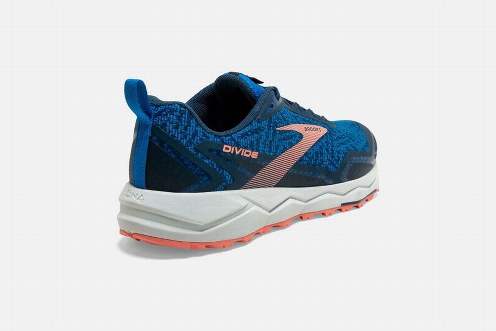 Chaussures Running Brooks Divide Bleu / Fleur / Grise Femme | RKD-72964133