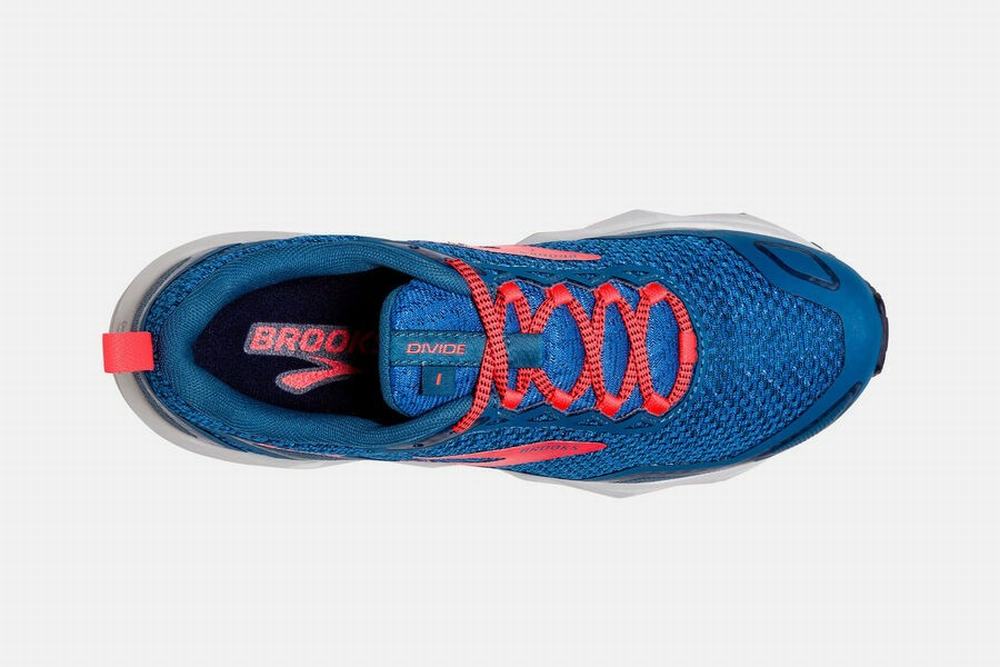 Chaussures Running Brooks Divide Bleu / Corail Femme | XYQ-21623852