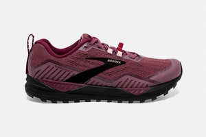 Chaussures Running Brooks Cascadia 15 Bordeaux / Noir Femme | BIK-59951622