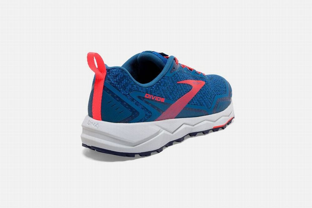 Chaussures Running Brooks Divide Bleu / Corail Femme | XYQ-21623852