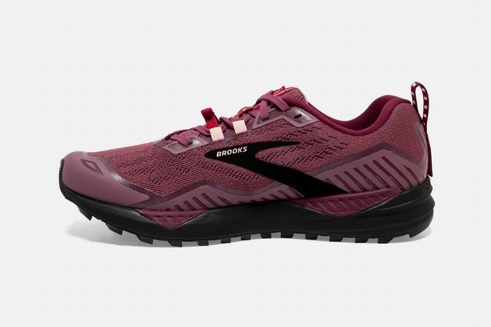 Chaussures Running Brooks Cascadia 15 Bordeaux / Noir Femme | BIK-59951622