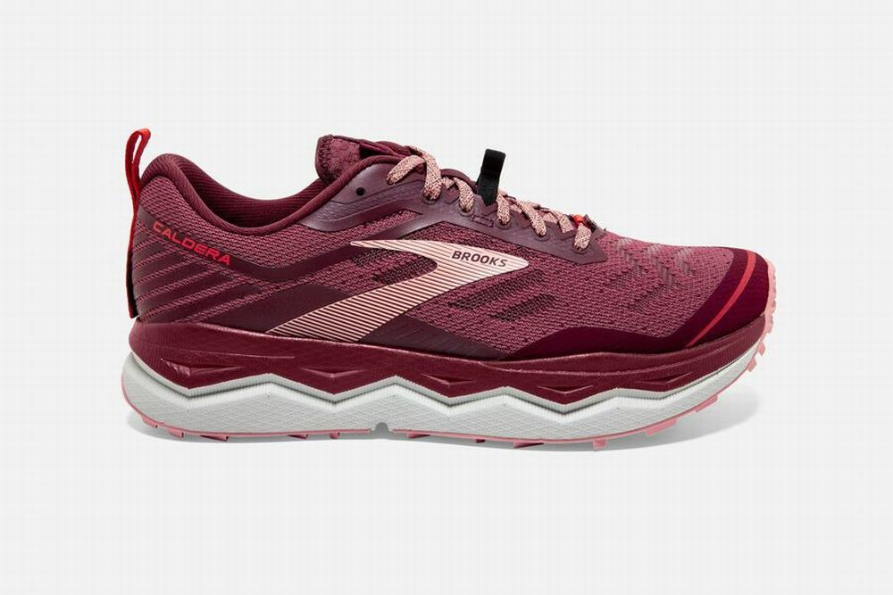 Chaussures Running Brooks Caldera 4 Bordeaux Femme | ESL-88522485