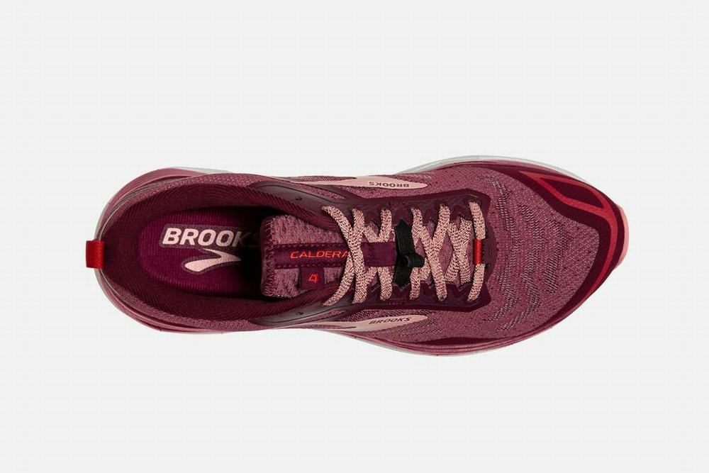 Chaussures Running Brooks Caldera 4 Bordeaux Femme | ESL-88522485