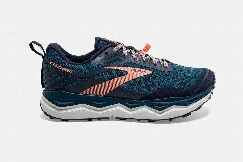 Chaussures Running Brooks Caldera 4 Bleu / Bleu Marine / Fleur Femme | SMP-15328693