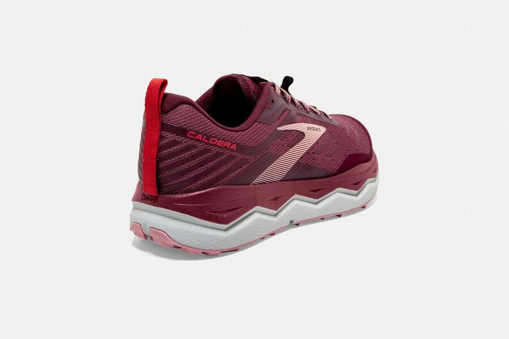 Chaussures Running Brooks Caldera 4 Bordeaux Femme | ESL-88522485