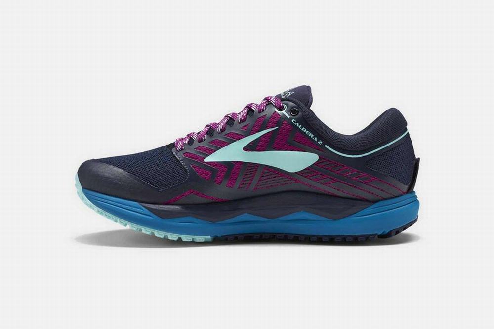 Chaussures Running Brooks Caldera 2 Bleu Marine / Violette Femme | TUX-09309093