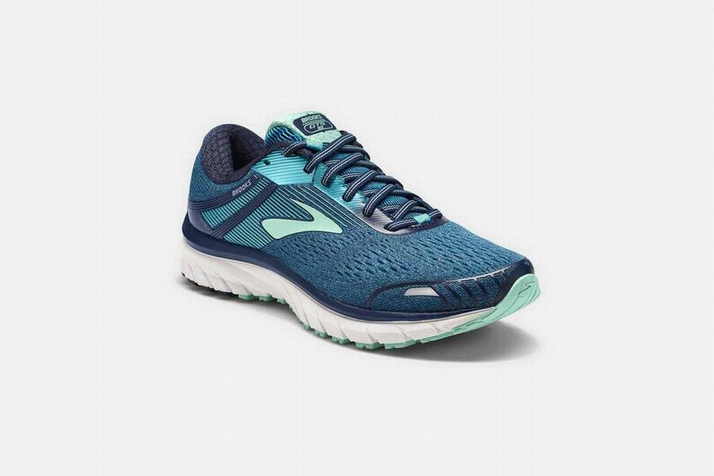 Chaussures Running Brooks Adrenaline GTS 18 Bleu Femme | SVW-86397275