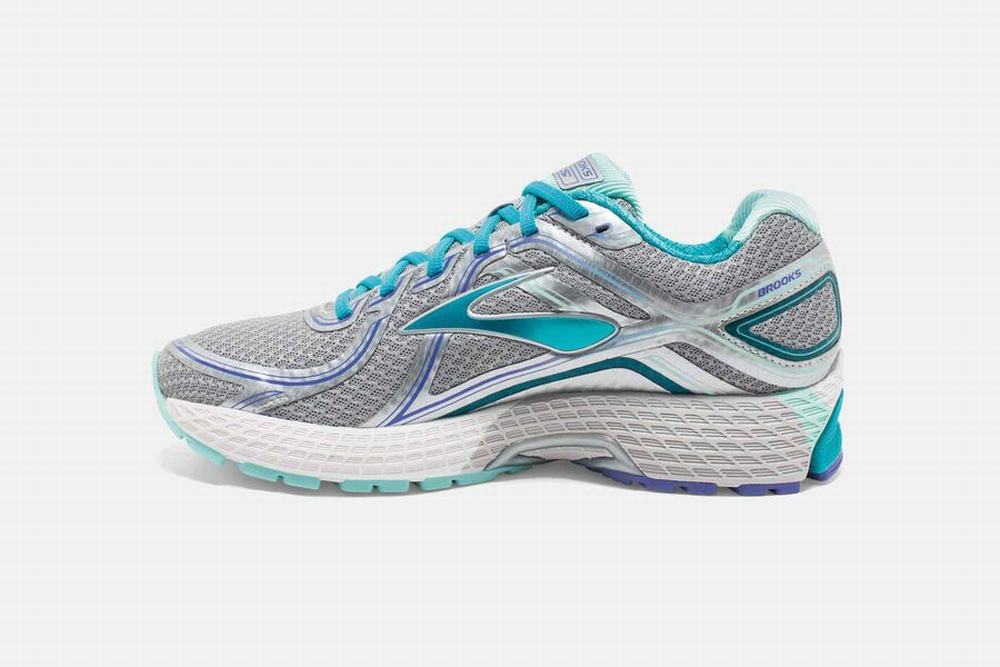 Chaussures Running Brooks Adrenaline GTS 16 Grise / Bleu Femme | BWX-87036379