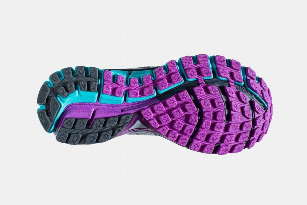 Chaussures Running Brooks Adrenaline GTS 17 Grise / Violette Femme | KXL-53873964