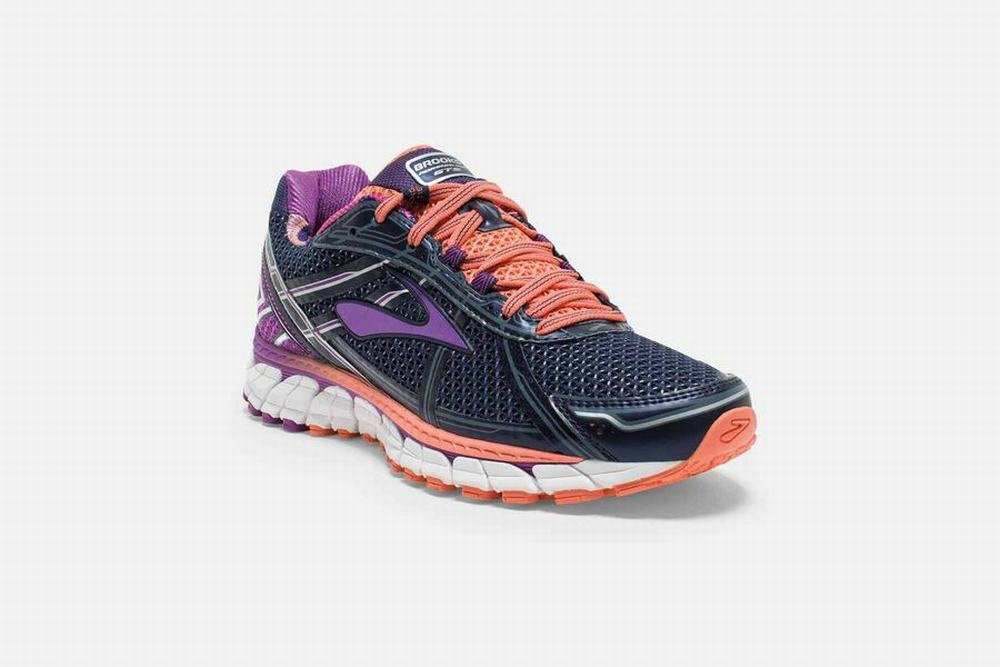 Chaussures Running Brooks Adrenaline GTS 15 Noir / Violette Femme | EJK-26879883