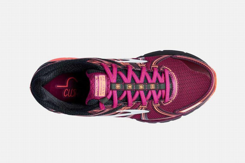 Chaussures Running Brooks Adrenaline ASR 14 Bordeaux / Noir Femme | LZL-69218338