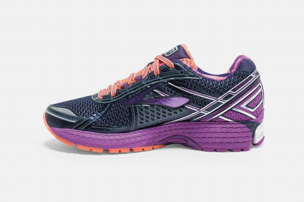 Chaussures Running Brooks Adrenaline GTS 15 Noir / Violette Femme | EJK-26879883