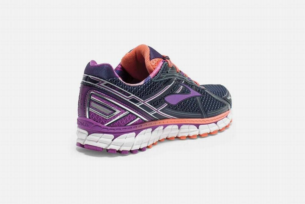 Chaussures Running Brooks Adrenaline GTS 15 Noir / Violette Femme | EJK-26879883