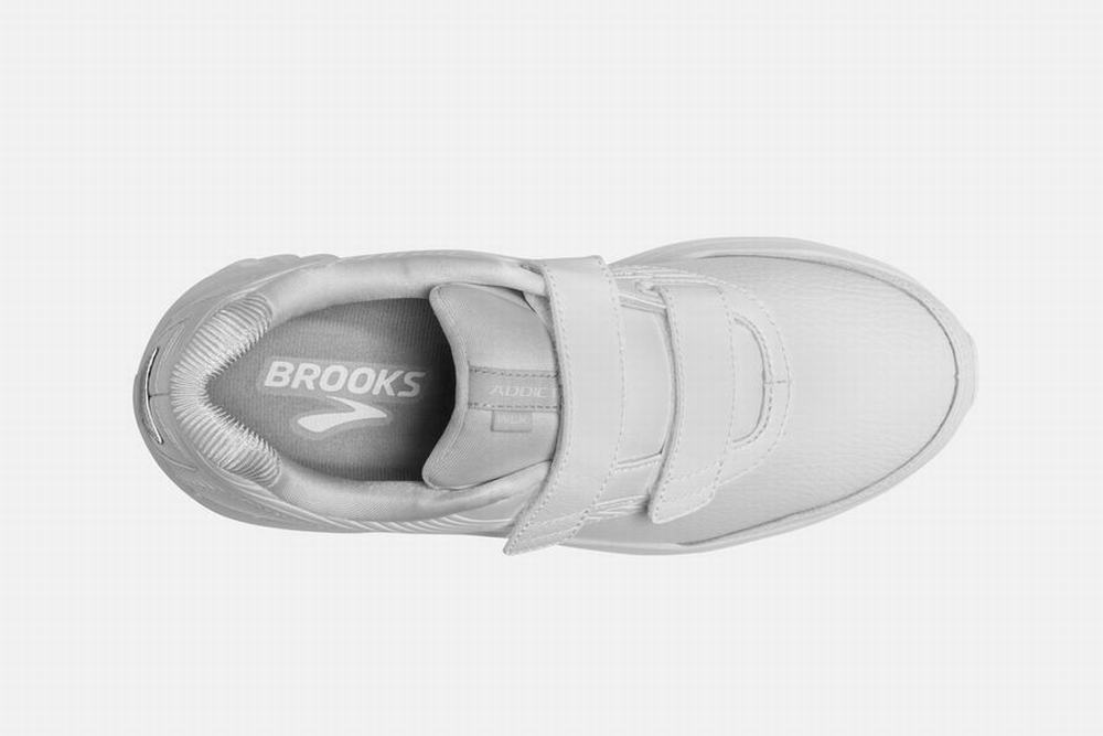 Chaussures de Marche Brooks Addiction Walker V-Brides 2 Blanche Femme | GHM-20508772