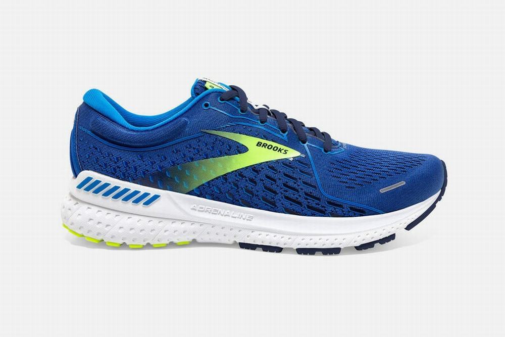 Chaussures Running Brooks Adrenaline GTS 21 Bleu / Indigo Homme | RDS-86762577