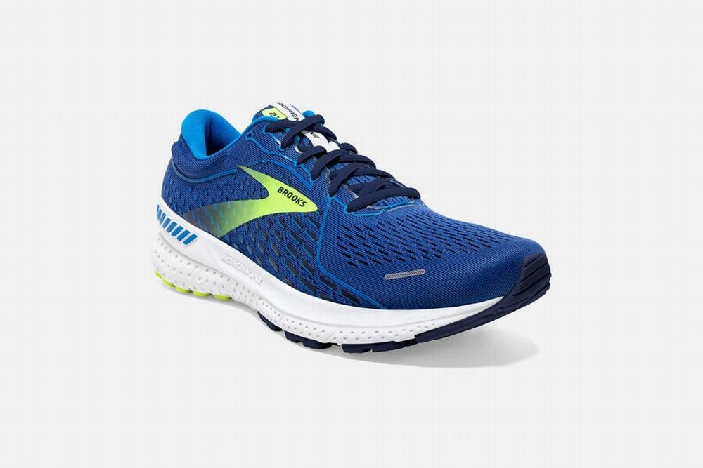 Chaussures Running Brooks Adrenaline GTS 21 Bleu / Indigo Homme | RDS-86762577