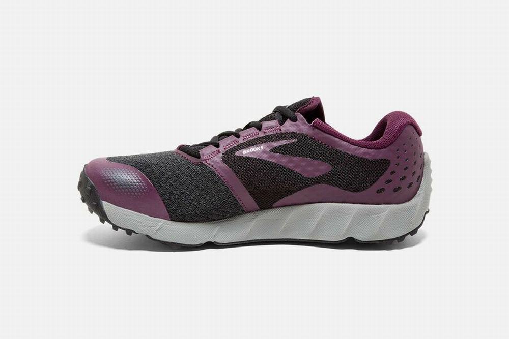 Chaussures Running Brooks PureGrit 7 Noir / Violette / Grise Femme | QCM-08659169