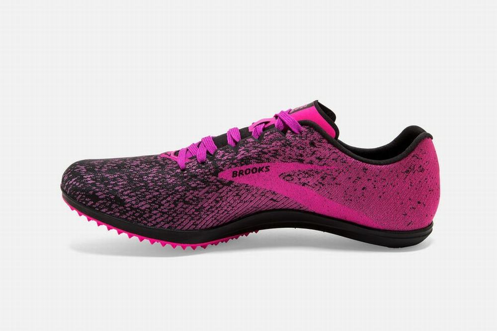 Chaussures Running Brooks Mach 19 Spikeless Noir / Rose Femme | FZW-62817243