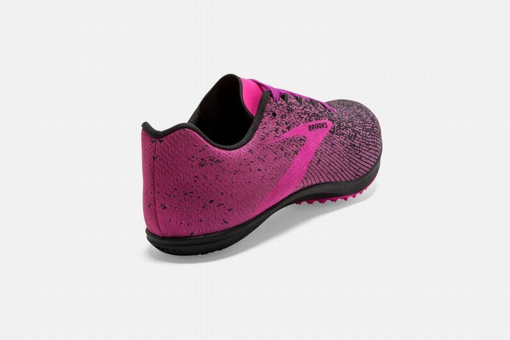 Chaussures Running Brooks Mach 19 Spikeless Noir / Rose Femme | FZW-62817243