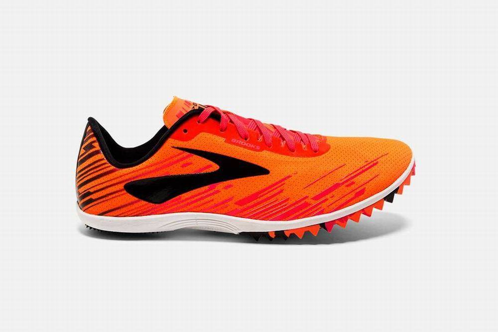 Chaussures Running Brooks Mach 18 Spikeless Orange / Rose / Noir Homme | ZVP-65146506