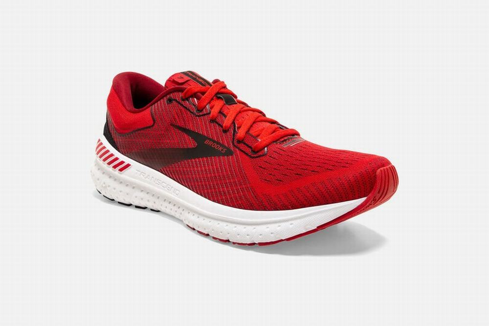 Chaussures Running Brooks Transcend 7 Rouge / Orange / Noir Homme | XNH-85346624