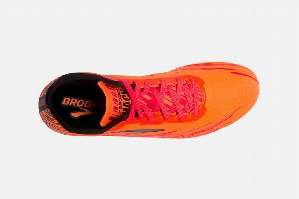 Chaussures Running Brooks Mach 18 Spikeless Orange / Rose / Noir Homme | ZVP-65146506