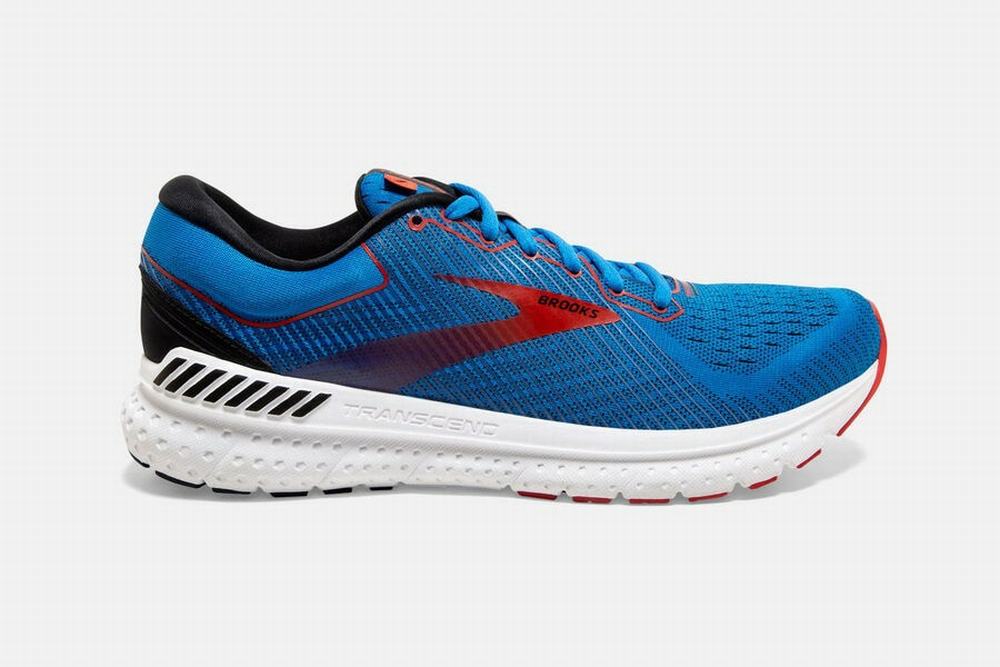 Chaussures Running Brooks Transcend 7 Bleu / Noir / Rouge Homme | DKV-33953716