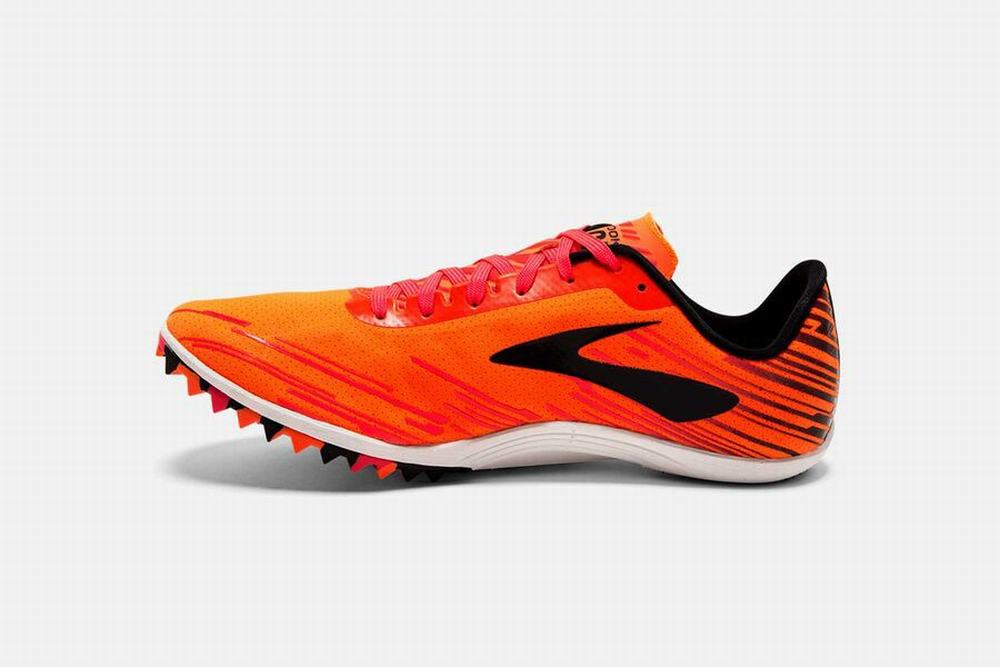 Chaussures Running Brooks Mach 18 Spikeless Orange / Rose / Noir Homme | ZVP-65146506