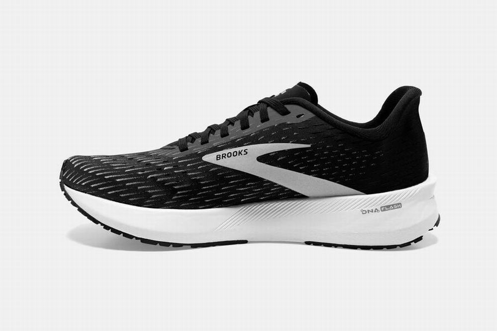 Chaussures Running Brooks Hyperion Tempo Noir / Argent / Blanche Homme | DVK-18590280