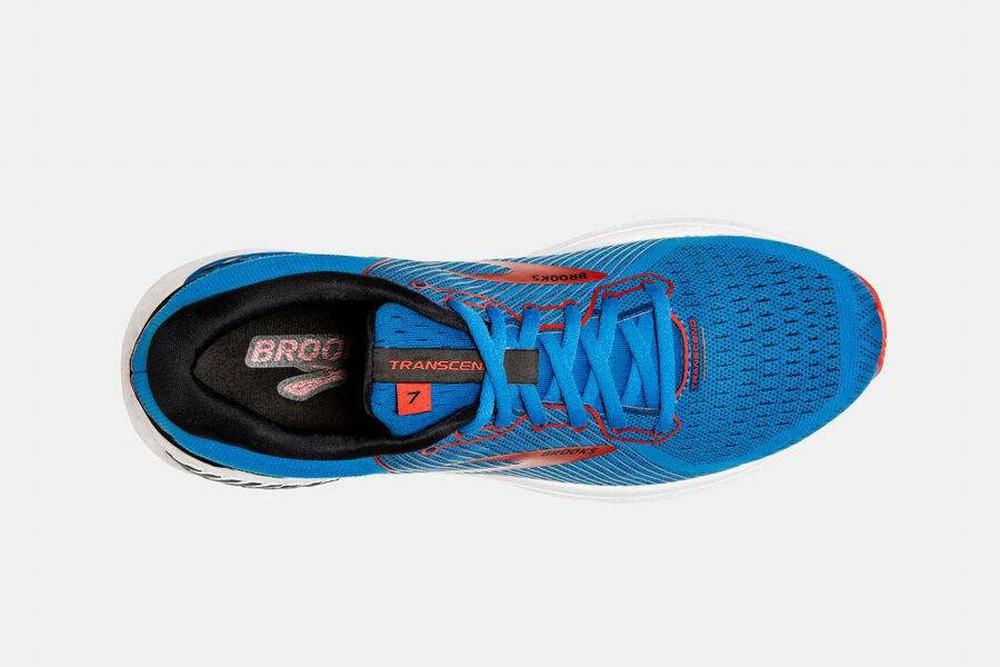 Chaussures Running Brooks Transcend 7 Bleu / Noir / Rouge Homme | DKV-33953716