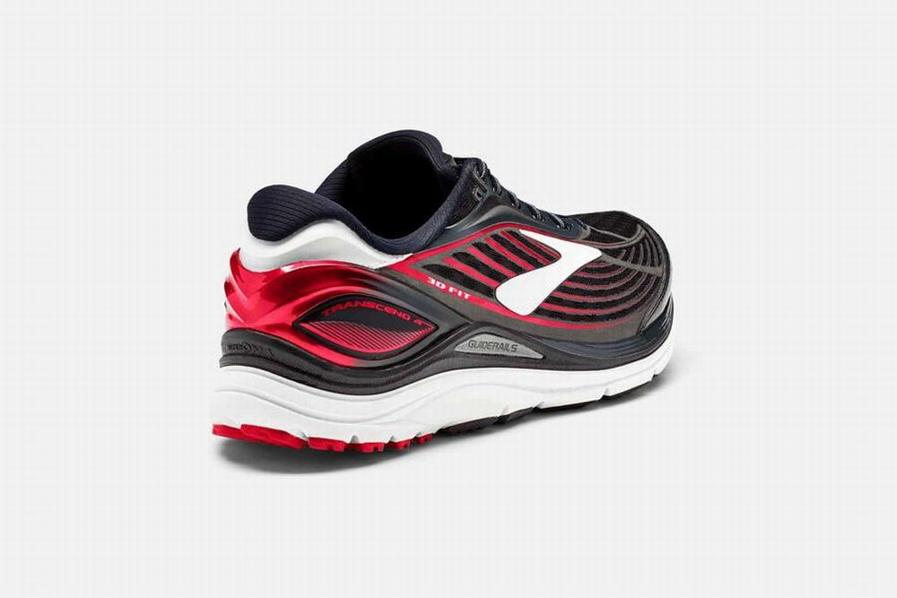 Chaussures Running Brooks Transcend 4 Noir / Rouge Homme | IXM-15110318