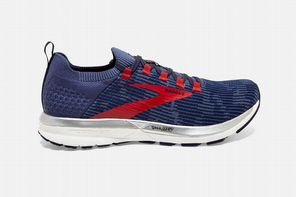 Chaussures Running Brooks Ricochet 2 Bleu / Rouge Homme | IJD-38887267