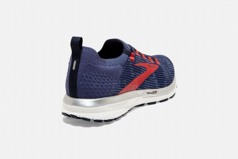 Chaussures Running Brooks Ricochet 2 Bleu / Rouge Homme | IJD-38887267